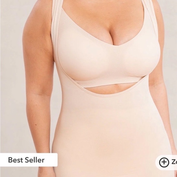 Shapermint Cream open bust shaper cami Tank Tops set of 2 size 2xl NWT - Picture 3 of 5